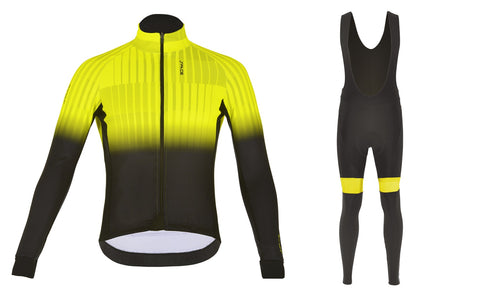 ESTEAM Set Winter: Velohose lang und Winterjacke gelb