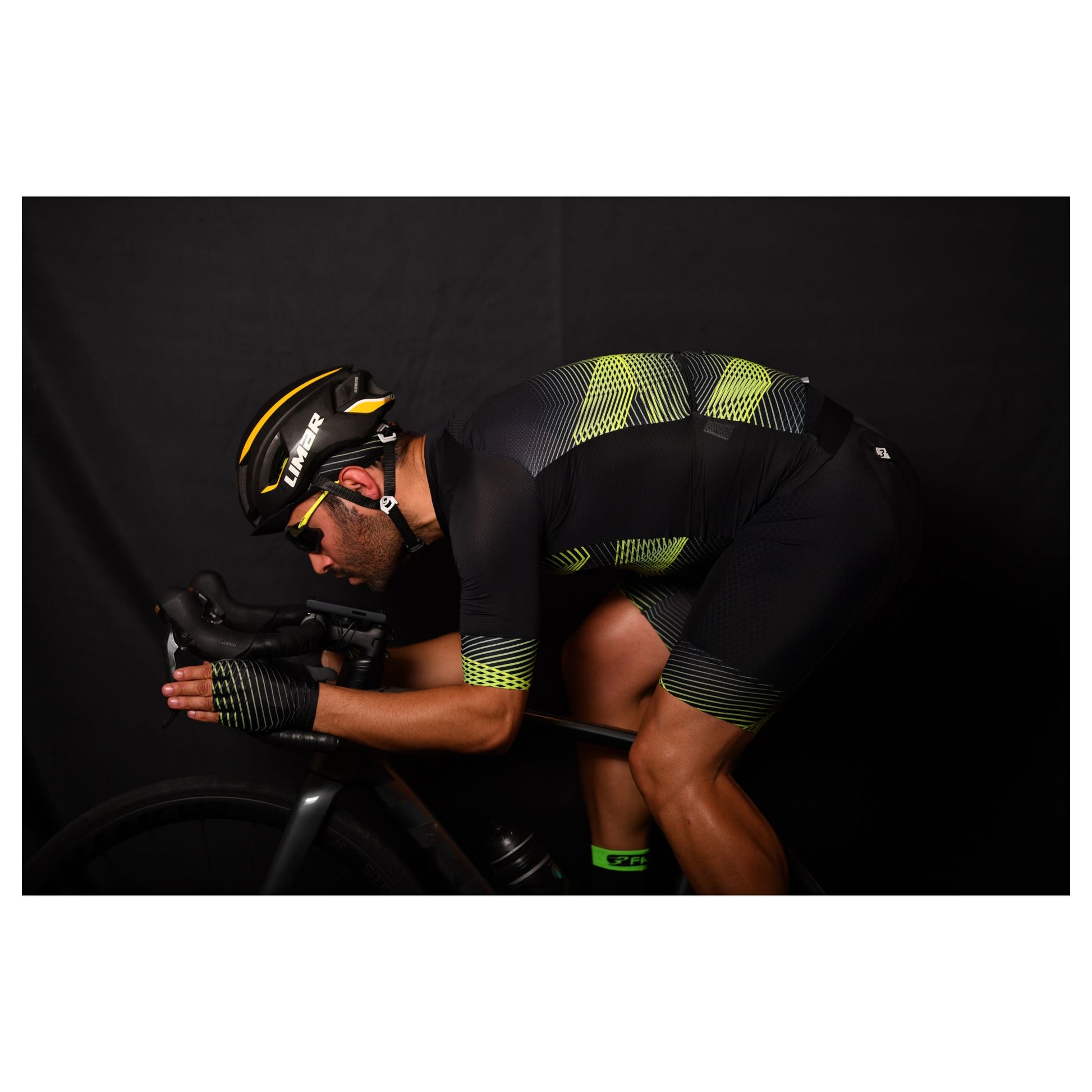 Pantaloncini da ciclista corti ELECTRIC uomo – 3face