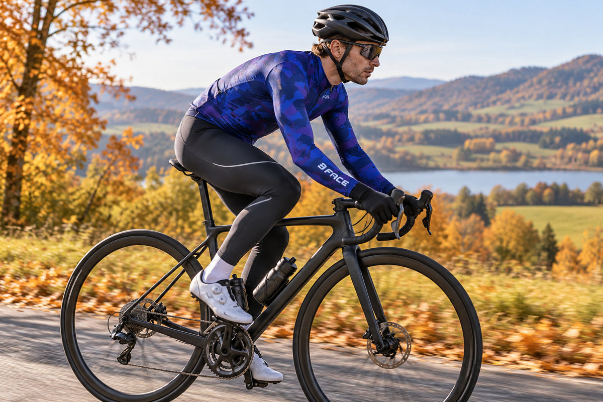 Das Camaleon Langarm-Velo-Trikot der Marke 3face in einem auffälligen Farbverlauf. Die enganliegende Passform sorgt für Aerodynamik, während das atmungsaktive Material für ein angenehmes Körperklima sorgt. Der durchgehende Reissverschluss ermöglicht eine flexible Belüftung. Ideal für sportliche Velofahrer, die Komfort und Design schätzen.