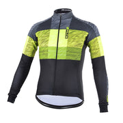 Das GRAPHITE Langarm-Velo-Trikot von 3face in Gelb und Schwarz bietet eine ideale Kombination aus Wärmeisolierung und Atmungsaktivität. Die praktischen Rückentaschen ermöglichen einfachen Zugriff auf Verpflegung oder Zubehör, während das elastische Material für eine perfekte Passform sorgt.
