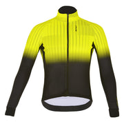Das ESTEAM Langarm-Velo-Trikot von 3face in auffälligem Gelb-Schwarz kombiniert modernes Design mit hoher Funktionalität. Das atmungsaktive, feuchtigkeitsableitende Material sorgt für optimalen Komfort, während die enganliegende Passform aerodynamische Vorteile bietet.